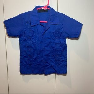 Boys Royal Blue Guayabera (Size 12 months)